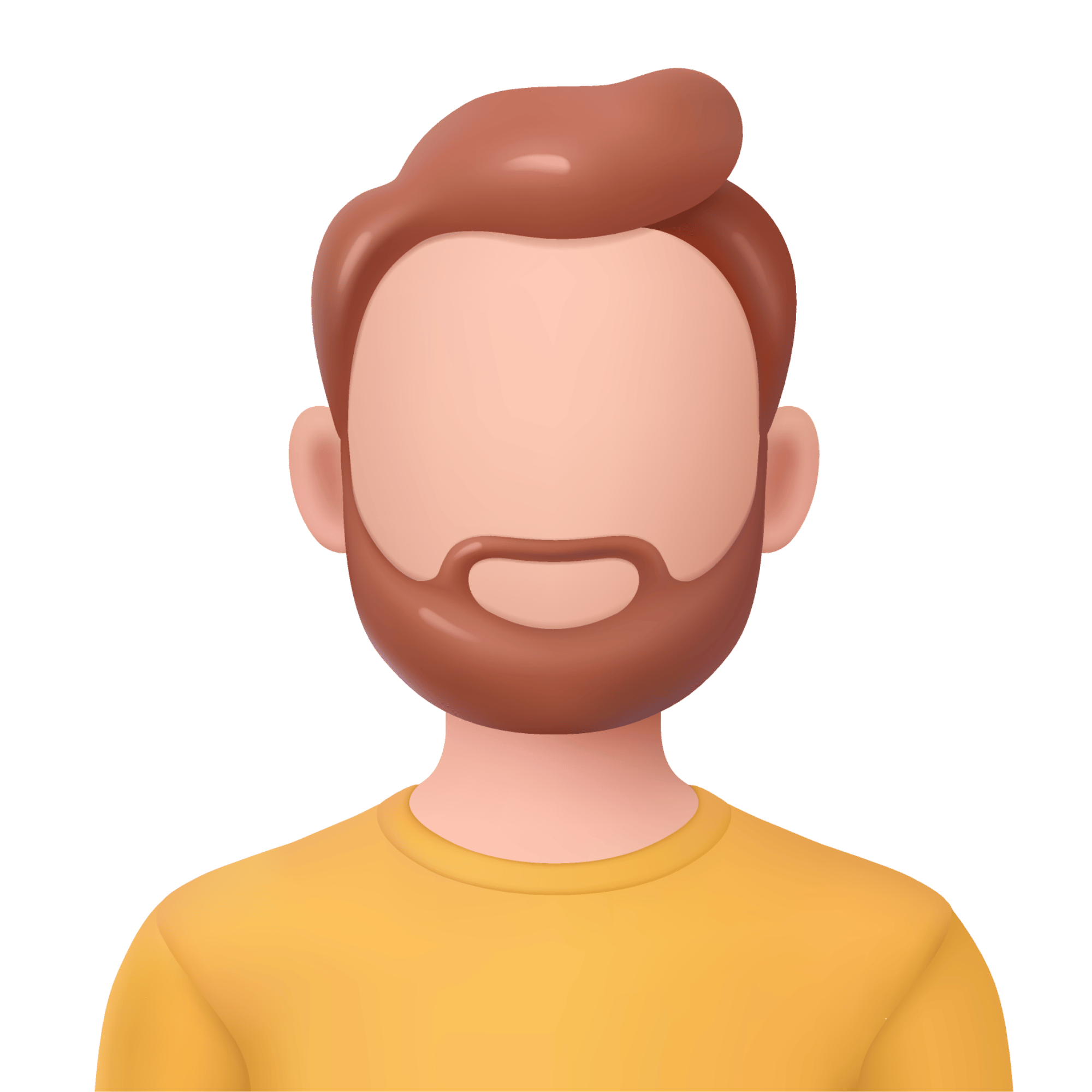 Profil 3 — visage carré, barbe fournie, teint doré